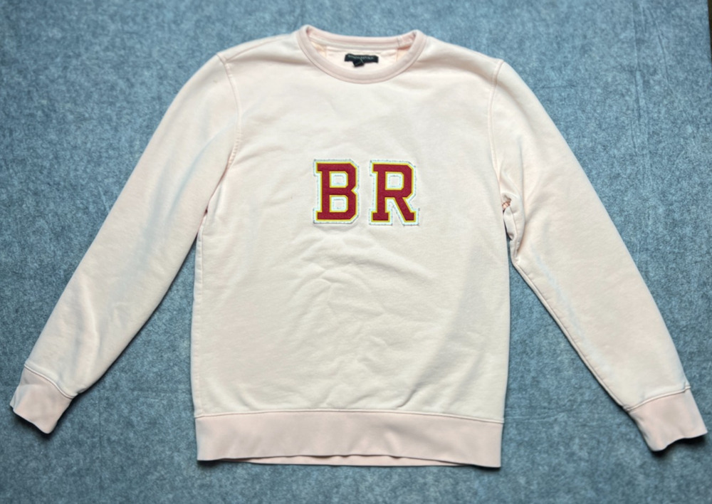 Banana Republic Women's Pink Factory Crewneck Sweatshirt w/ BR logo Size Medium
